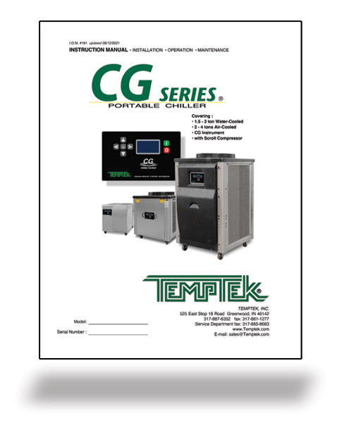 Portable Chillers : CG Series : 2-4 Ton Manual