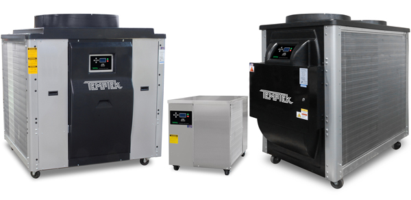Portable Water Chillers : Air-Cooled : 2 - 30 Tons